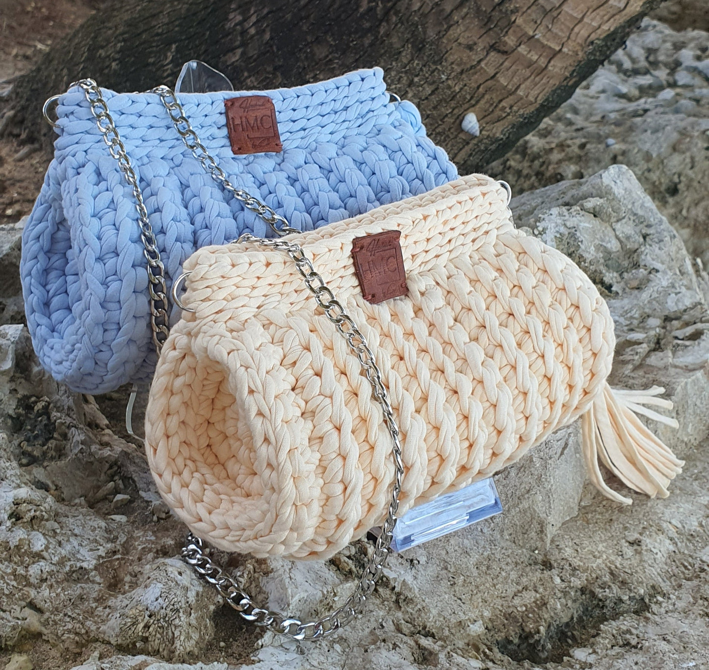 The Barrel Bag Blue and Orange