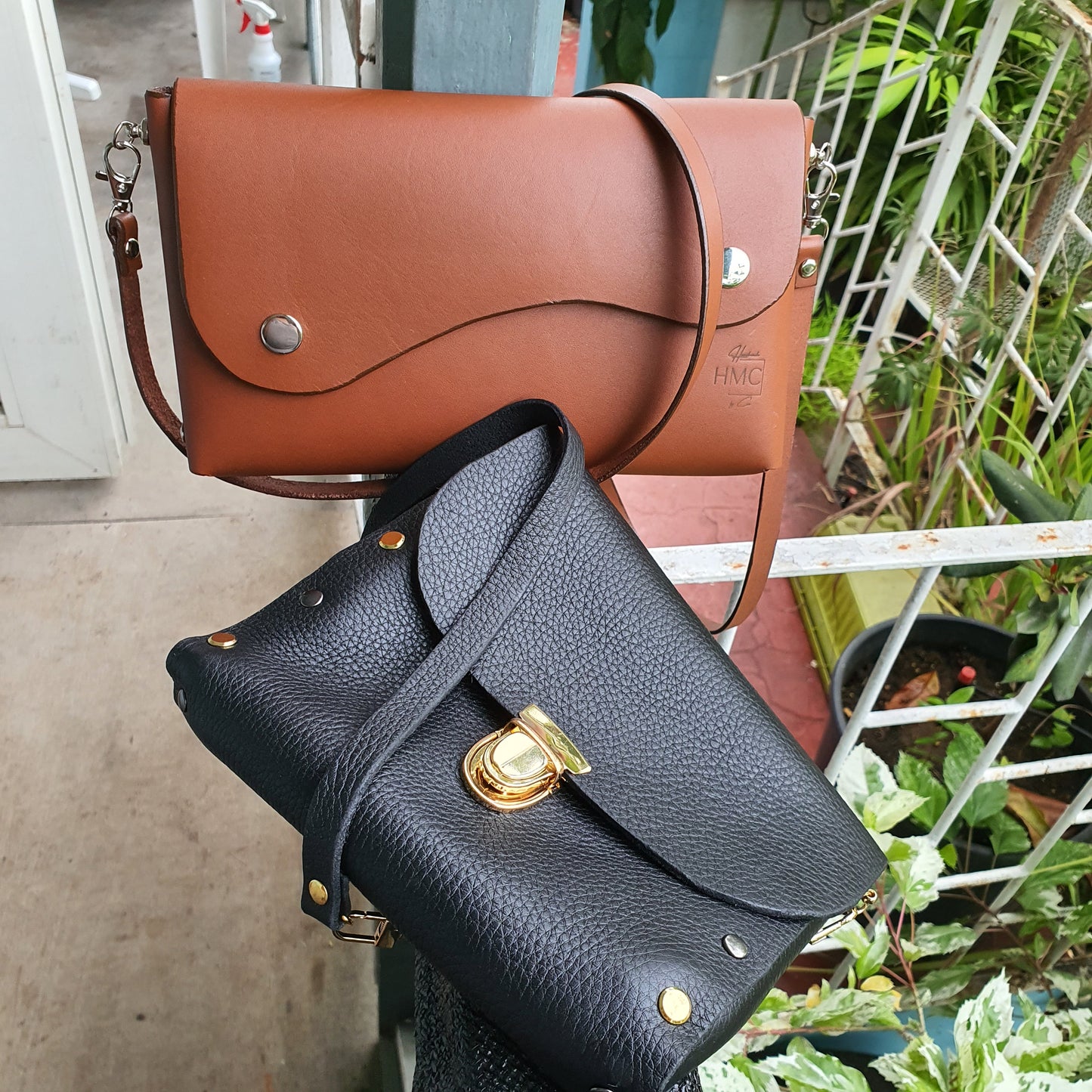 Leather clutch